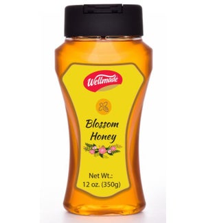 Blossom Honey Squeezable bottle "Wellmade" 350g *